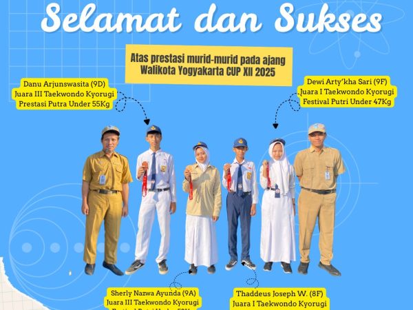 Empat Murid SMP Negeri 3 Gamping Sabet Medali di Walikota Yogyakarta Cup Empat Murid SMP Negeri 3 Gamping Sabet Medali di Walikota Yogyakarta Cup