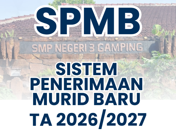 SPMB SMP Negeri 3 Gamping Tahun Ajaran 2026/2027