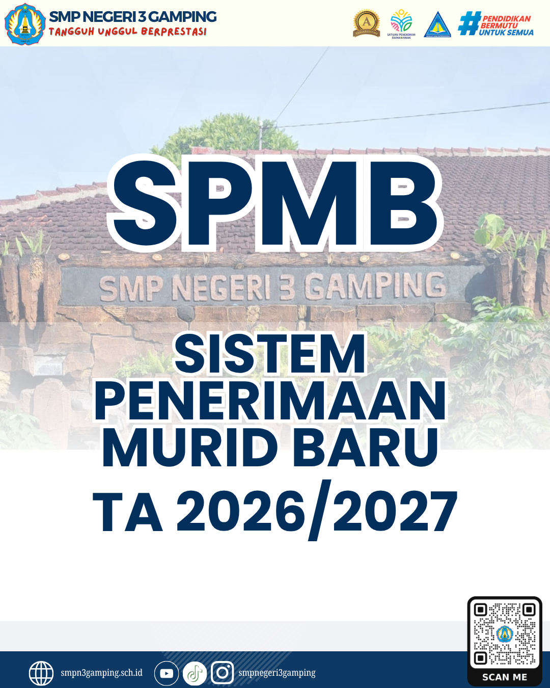 SPMB SMP Negeri 3 Gamping Tahun Ajaran 2026/2027 SPMB SMP Negeri 3 Gamping Tahun Ajaran 2026/2027