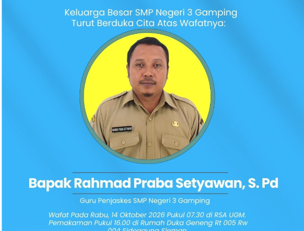 SPETAGA BERDUKA, SELAMAT JALAN PAK RAHMAD PRABA SETYAWAN: PENGABDIANMU AKAN SELALU KAMI KENANG